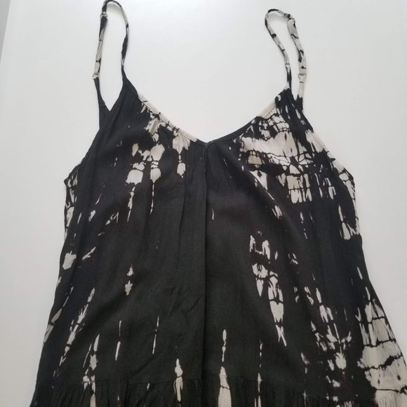Raviya Black Swimsuit Tie-Dye-Print Swim Cover-up - Picture 4 of 9